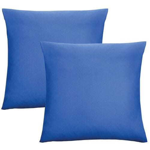 BIBERNA Fijne jersey kussenhoes (Saffier, 40x40)