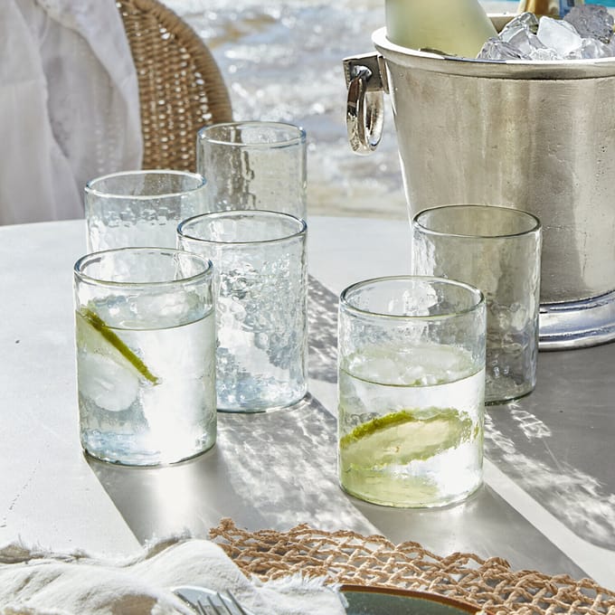 LOBERON Glas set van 6 Clarksville helder