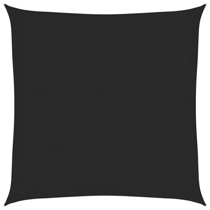 vidaXL - Zonnezeil - 160 - g/m² - 3x3 - m - HDPE - zwart