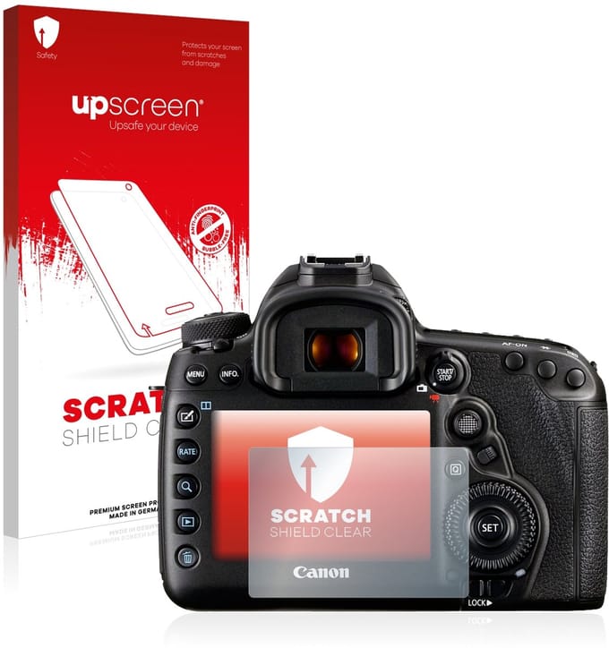 upscreen - Screenprotector voor Canon EOS 5D Mark IV - Folie Beschermfolie transparant