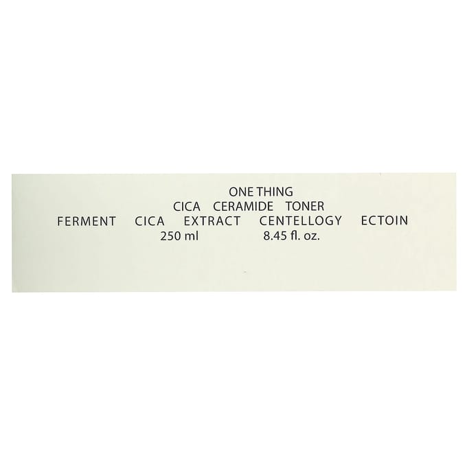 ONE THING Cica Ceramide Toner Verzachtende Barrière Verzorging 250ml