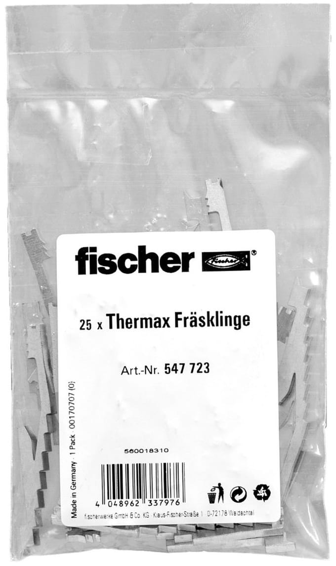 Fischer 25x TherMax freesblad - 547723