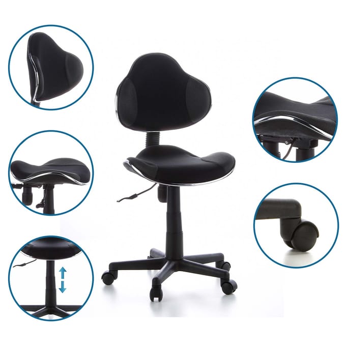 hjh office Kiddy GTI-2 - Bureaustoel - Kinder - Zwart / grijs