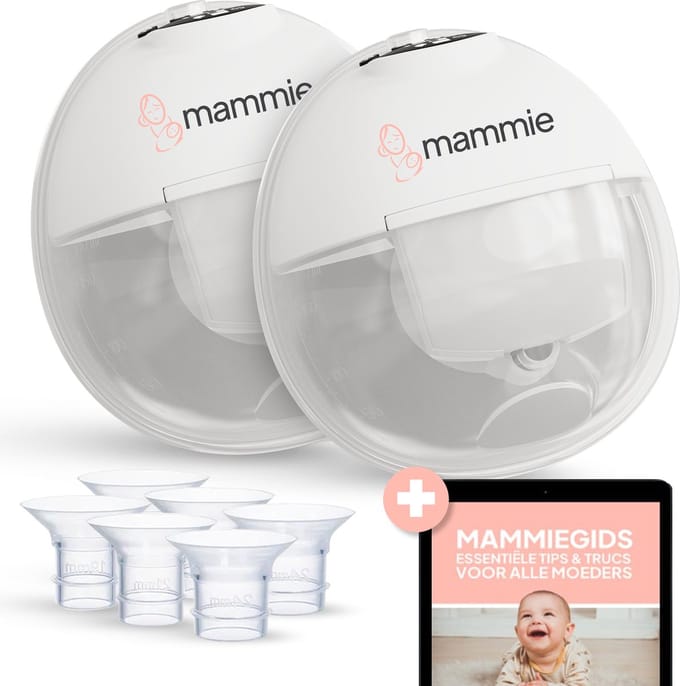 Mammie Dubbele Draadloze Elektrische Borstkolf - met Timerfunctie - Handsfree & Draagbaar - BPA vrij