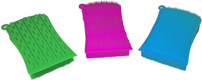 Aqua Laser – Dubbelzijdige siliconenspons – 3dlg.