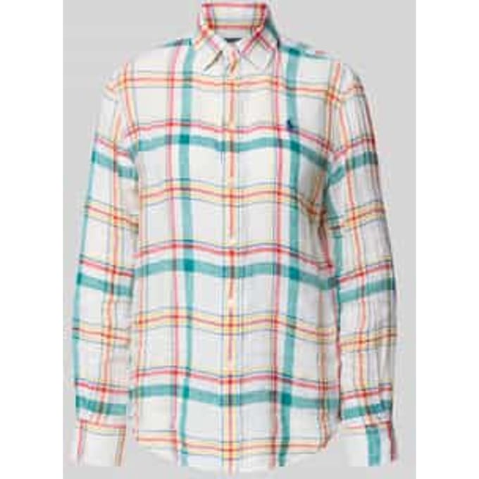 Oversized overhemdblouse van puur linnen