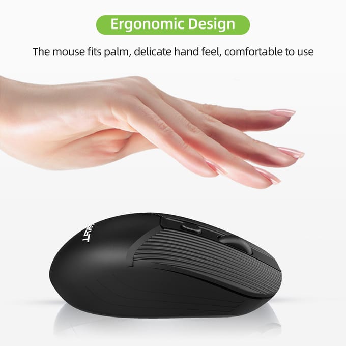 YWYT G862 2.4G draadloze muis 3-versnellingsbak Verstelbare DPI Ergonomisch ontwerp Plug en Play voor desktop wit