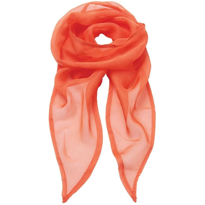 Premier Dames/Dames Chiffon Sjaal (Oranje)