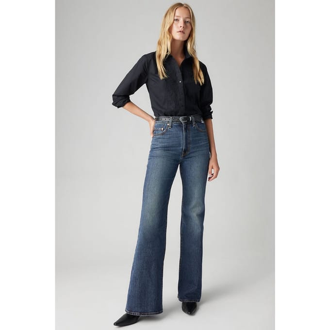 Levi's Ribcage Bell Jeans Taglia: W24L34 | Pantaloni larghi Outlet | Donna