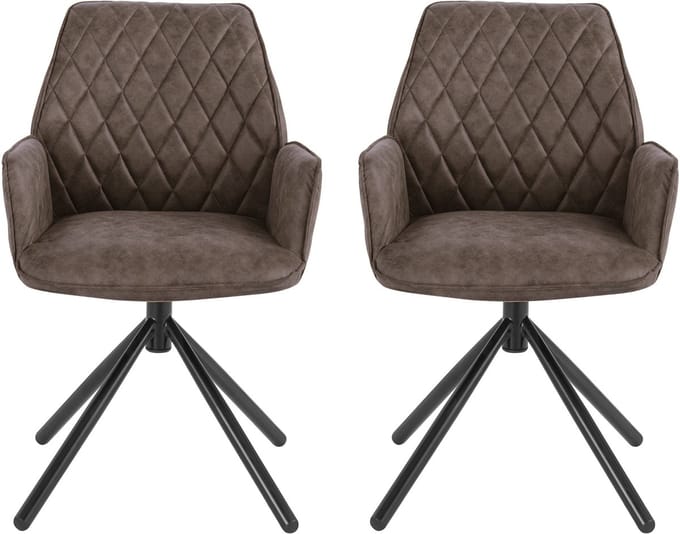 Preston-Stoel - 2 Pack - Donkerbruin