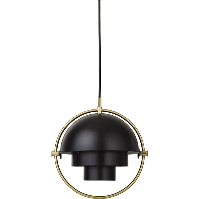 Gubi - Multi-Life hanglamp - zwart - Ø 22,5 cm - brass