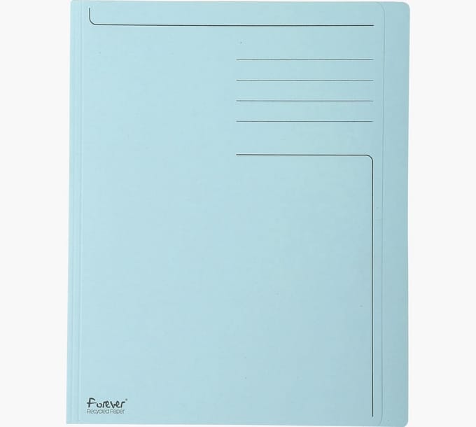 Recycled Cardboard A4 Covers 280g - Blue - Pack of 100
