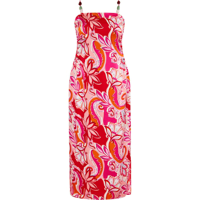IZIA Jurk Dames Rood Veelkleurig