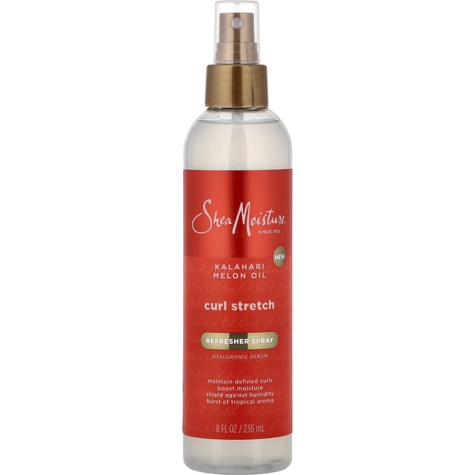 SheaMoisture, Spray Rafraîchissant Curl Stretch, Huile de Melon du Kalahari, 8 fl oz (236 ml) red