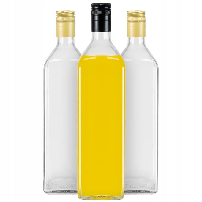 Bimberek - Decoratieve Fles - Glas - 1 Liter - Transparant