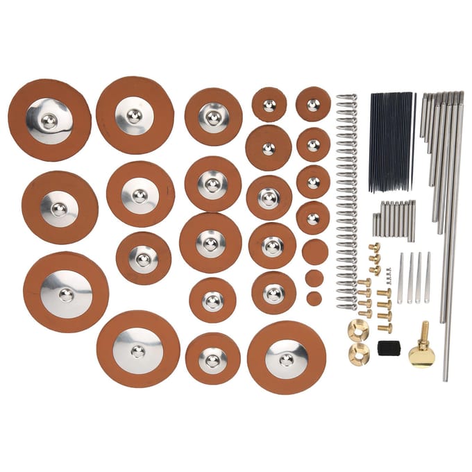 Altsaxofoon reparatieset, saxofoon onderhoudsset, accessoire voor vervanging, doe-het-zelf gray