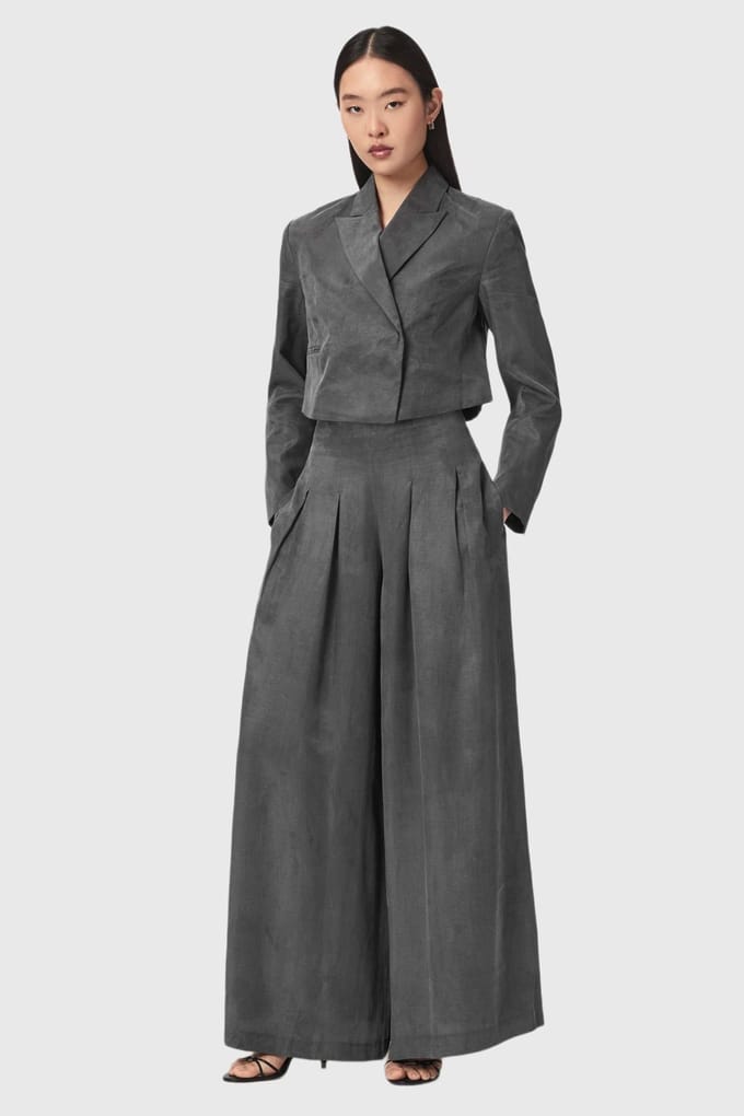 AllSaints Marrlo Blazer Graphite Blue Taglia: 2 | Blazers Outlet | Donna | Blu