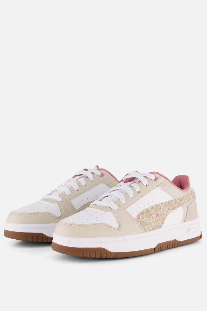 Puma Rebound Slam Lo Sneakers beige Synthetisch - Dames - Maat 37