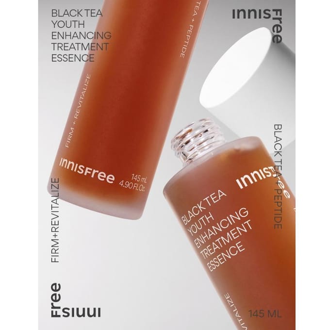 Innisfree Zwarte Thee Jeugdverbeterende Behandeling Essence Anti-Aging & Hydraterend 145ml brown