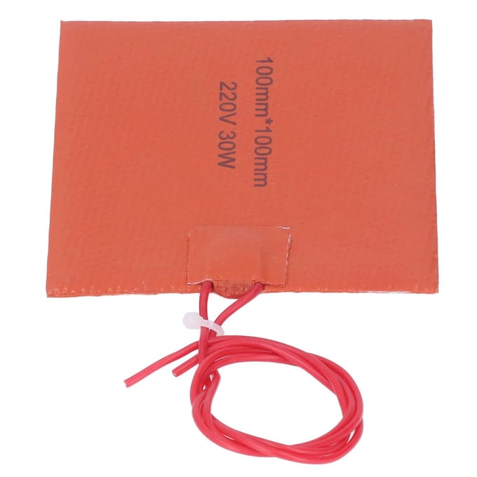 Flexibele Siliconen Verwarmer Kubus Verwarmingskussen Mat 200 Graden Celsius Maximum 220V 30W red