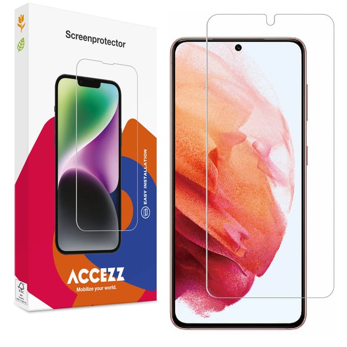 Accezz Screen Protector - Geschikt voor Samsung Galaxy S21 - Gehard Glas Screenprotector