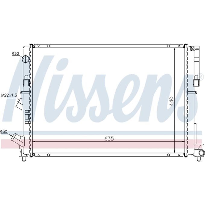 Radiator, motorkoeling NISSENS 63838