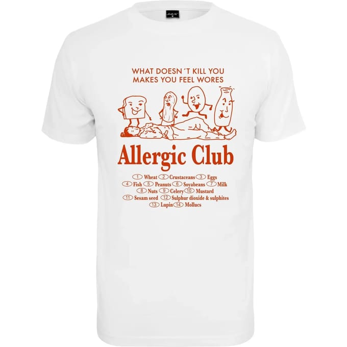 Mister Tee - Allergic Club Heren Tshirt - L - Wit