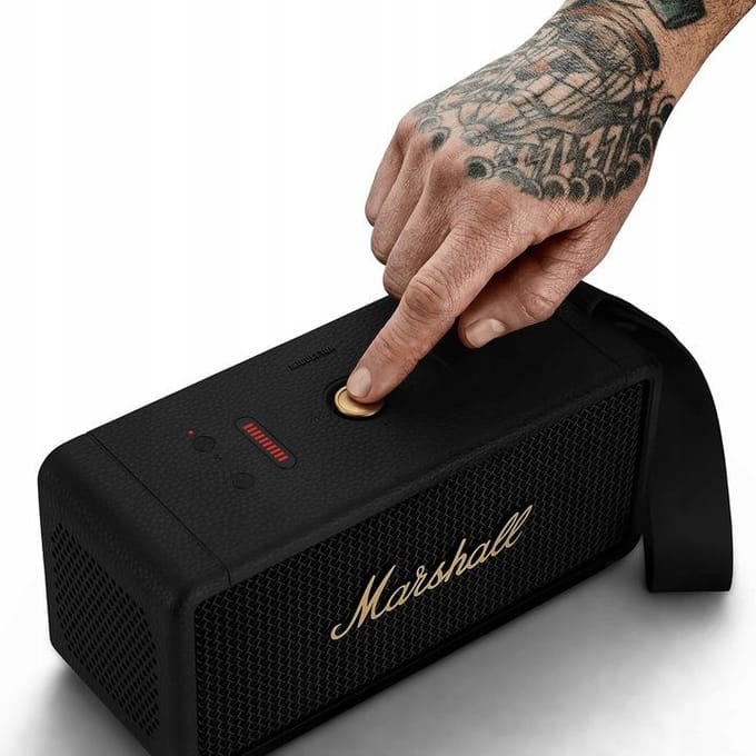 Marshall Middleton - Portable speaker - Black and Brass