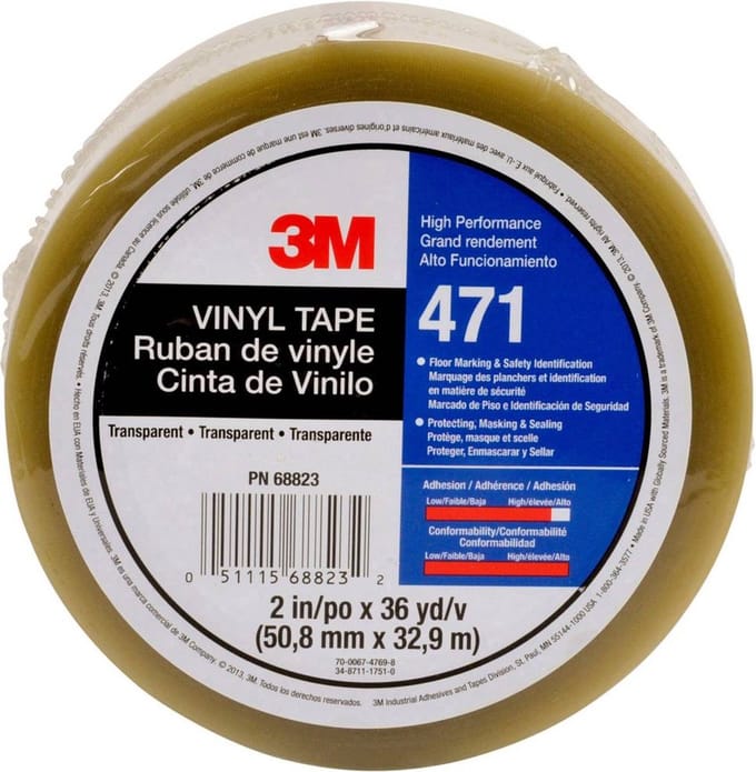 3M 471F 471T5033 PVC-plakband Transparant (l x b) 33 m x 50 mm 1 stuk(s)
