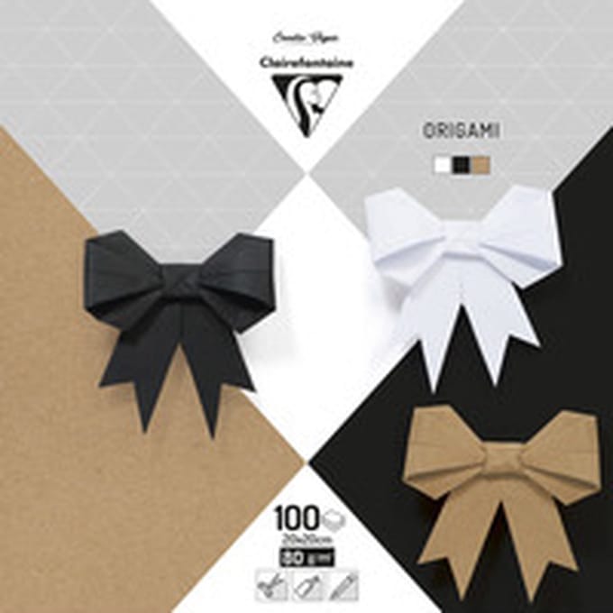 Origami papier pak 100 blad 20x20cm Neutraal