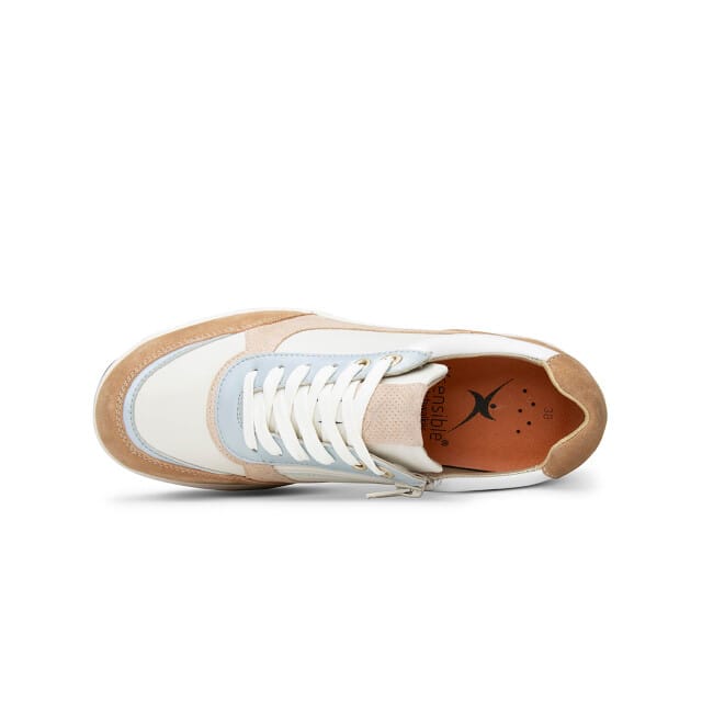 Xsensible Pristina Sneakers - Leer - Dames - Beige - Maat 37