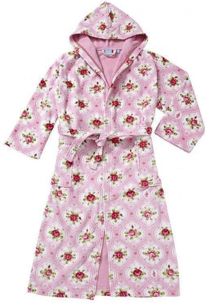 PiP Studio Badjas Flower Medaillon - Maat XXS - Pink