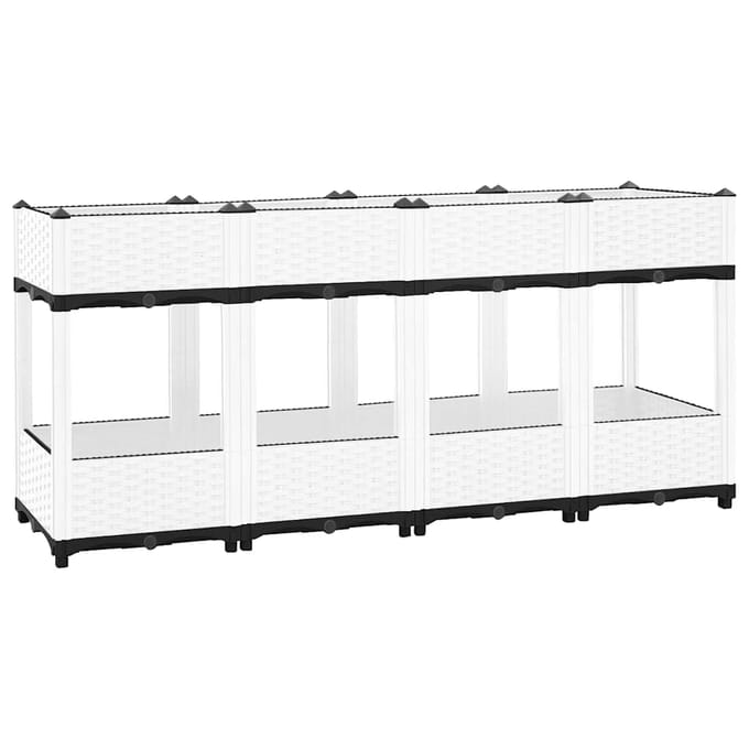 vidaXL - Plantenbak - verhoogd - 160x40x71 - cm - polypropeen