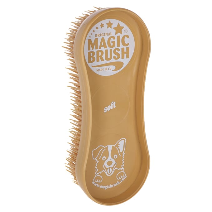 Kerbl MagicBrush Soft Sandstorm voor honden 16,5x6,5x3cm hond