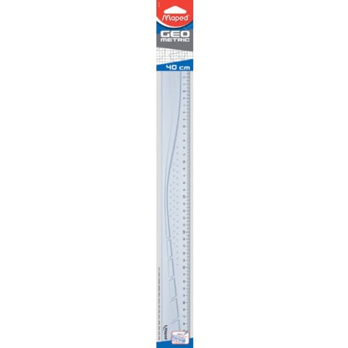 Liniaal Maped Geometric 40cm transparant