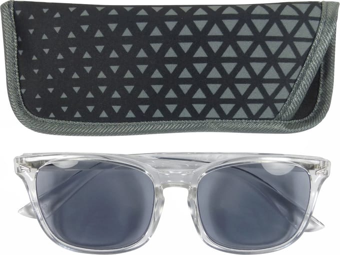 Lilly&June Zonneleesbril Transparant Frame +2 - Met Geometrisch Etui