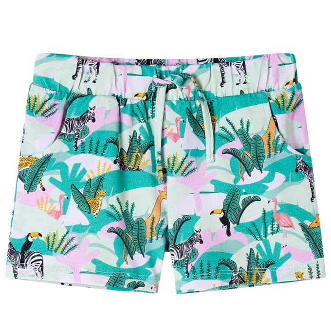 vidaXL Kindershorts met trekkoord 92 lichtmintkleurig