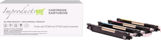 Improducts® Toner - Alternatief Hp 130A HP CF350A, CF351A, CF352A, CF353A multi pack