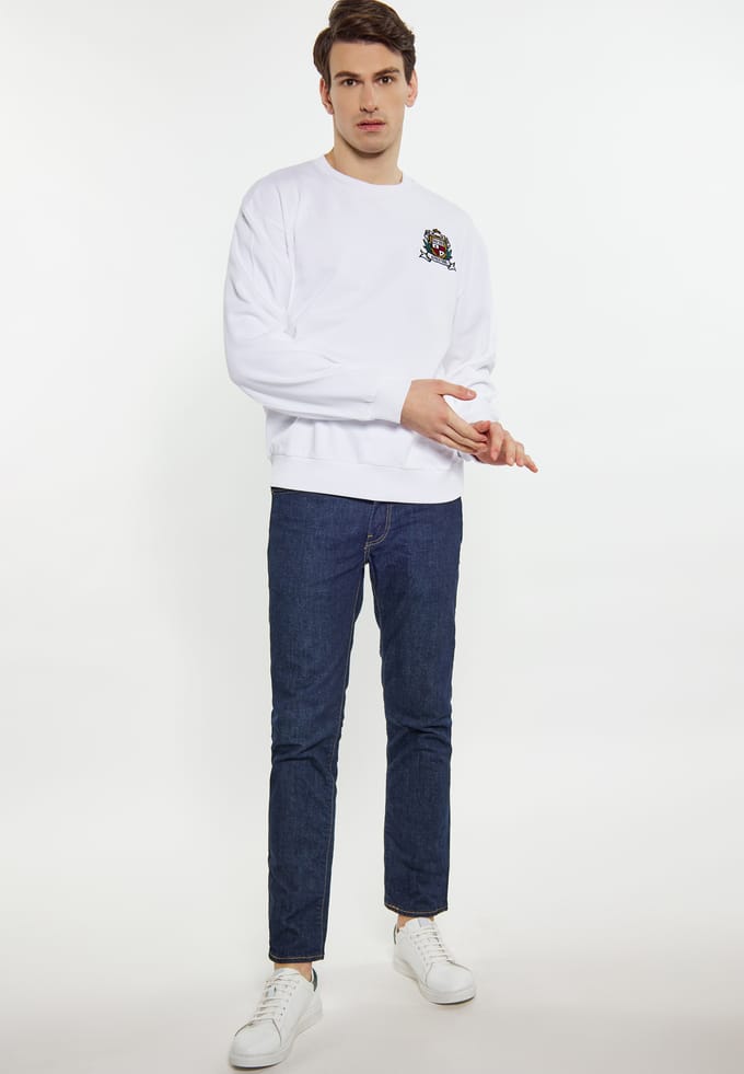 Mo Sweatshirt Heren wit