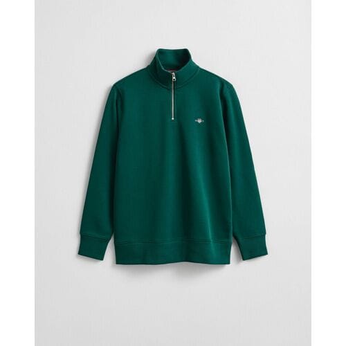 Gant Half zip sweater heren shield sweatshirt met korte r 2008005/373