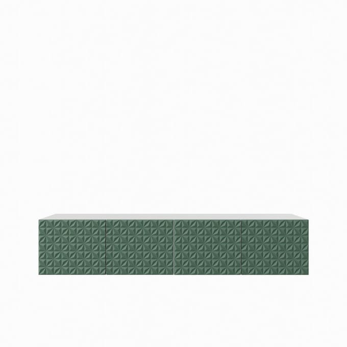 TV-kast Cali 200 (2x100) cm (wit + groen)