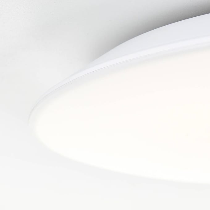 Brilliant Colden - Plafondlamp Badkamer - Ø 29 cm - LED 24W - IP54 - 4000K - Wit