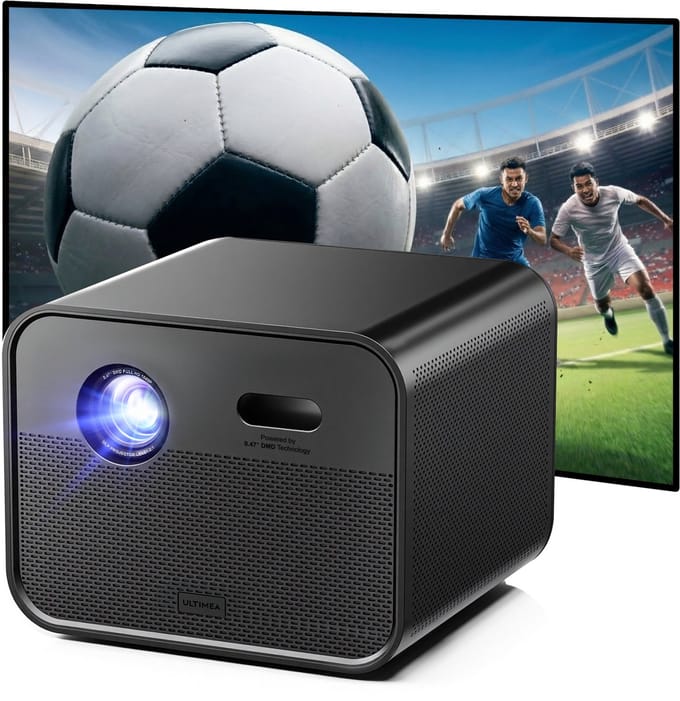 ULTIMEA Poseidon E100 - Slimme Google TV, 4K Home Cinema Projector, Zwart