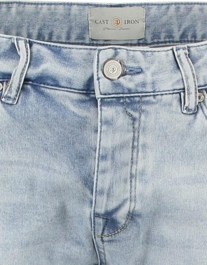 Heren jeans Cast Iron Slim Bright Wash