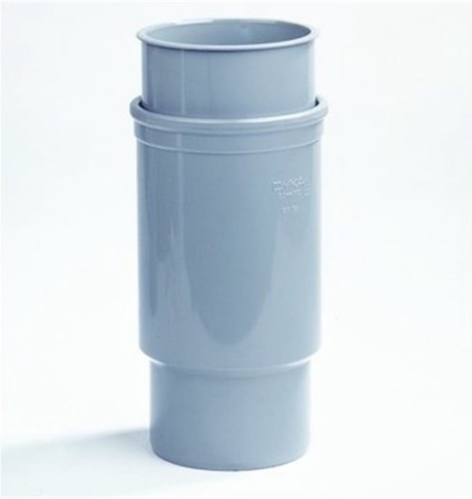 Expansiestuk Mof/Spie 75 Pvc Grijs