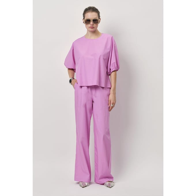 Dante6 Riann Balloon Sleeve Top Hyper Blush Größe: 36 | Blusen Outlet | Damen
