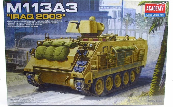 Academy Modelbouwpakket Militaire voertuigen - 13211 M113A3 -Iraq 2003- Plastic - 1:35 - Modelbouw