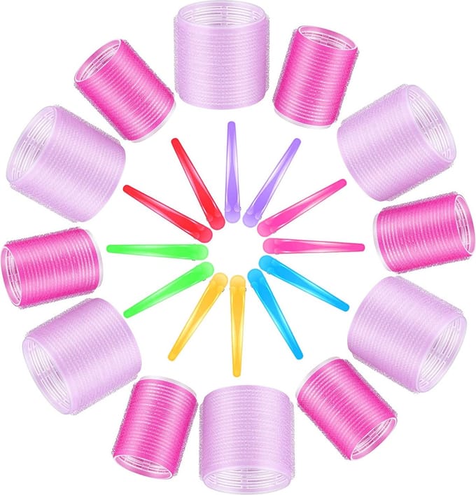 Krulspelden Set - Haarrollers - Heatless Curls - Kleefrollers