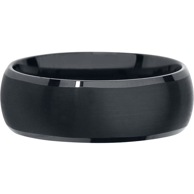 etNox Black Tungsten Unisex Ring - zwart - 65