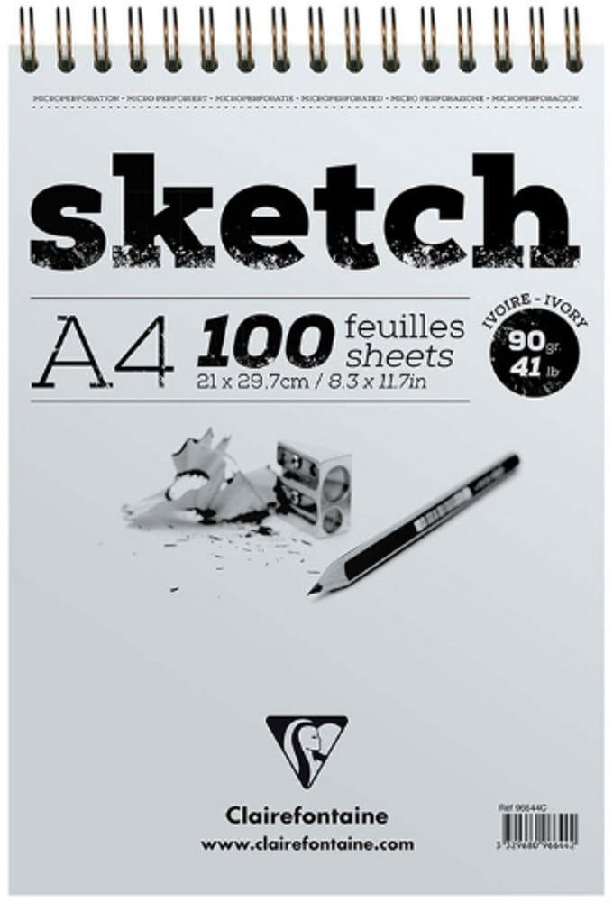 Sketch tekenblok schetsblok A4 ivoor – 100 vel